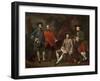 Conversation Piece (Portrait of James Grant of Grant, John Mytton, the Honorable Thomas Robinson, A-Nathaniel Dance-Framed Giclee Print