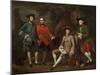 Conversation Piece (Portrait of James Grant of Grant, John Mytton, the Honorable Thomas Robinson, A-Nathaniel Dance-Mounted Giclee Print