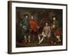 Conversation Piece (Portrait of James Grant of Grant, John Mytton, the Honorable Thomas Robinson, A-Nathaniel Dance-Framed Giclee Print