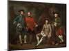 Conversation Piece (Portrait of James Grant of Grant, John Mytton, the Honorable Thomas Robinson, A-Nathaniel Dance-Mounted Giclee Print
