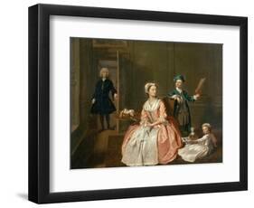 Conversation Piece, Probably of the Artist's Family, circa 1732-5-Joseph Highmore-Framed Giclee Print
