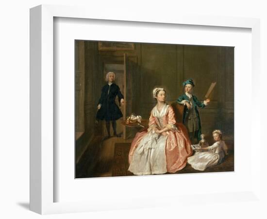 Conversation Piece, Probably of the Artist's Family, circa 1732-5-Joseph Highmore-Framed Giclee Print