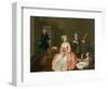 Conversation Piece, Probably of the Artist's Family, circa 1732-5-Joseph Highmore-Framed Giclee Print