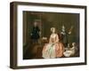 Conversation Piece, Probably of the Artist's Family, circa 1732-5-Joseph Highmore-Framed Giclee Print
