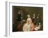 Conversation Piece, Probably of the Artist's Family, circa 1732-5-Joseph Highmore-Framed Giclee Print