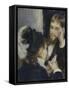 Conversation with the Gardener, C.1870-Pierre Auguste Renoir-Framed Stretched Canvas