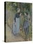 Conversation-Camille Pissarro-Stretched Canvas