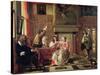 Conversation-Pieter de Hooch-Stretched Canvas