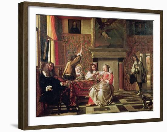 Conversation-Pieter de Hooch-Framed Giclee Print