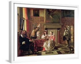 Conversation-Pieter de Hooch-Framed Giclee Print