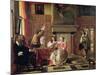 Conversation-Pieter de Hooch-Mounted Giclee Print