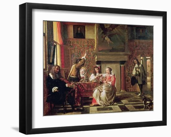 Conversation-Pieter de Hooch-Framed Giclee Print