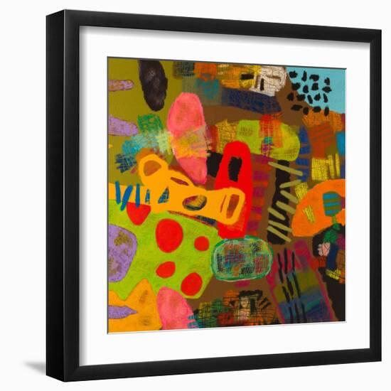 Conversations in the Abstract #19-Downs-Framed Art Print