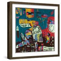 Conversations In The Abstract No. 114-Downs-Framed Art Print
