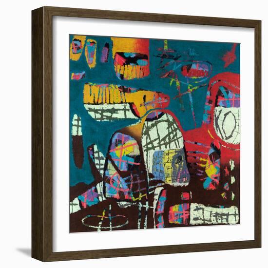 Conversations In The Abstract No. 114-Downs-Framed Art Print