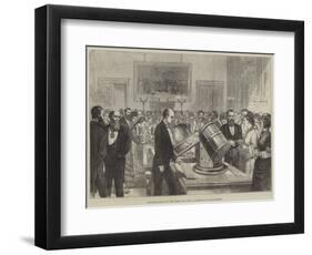 Conversazione of the Iron and Steel Institute at Manchester-null-Framed Premium Giclee Print