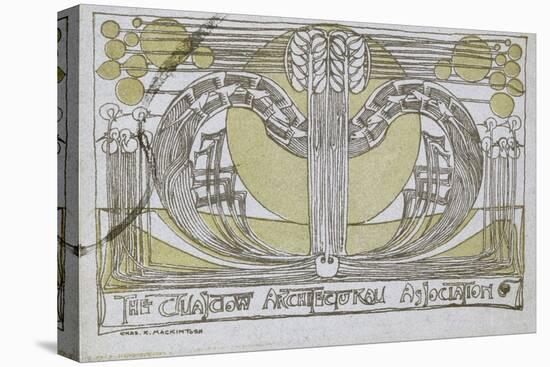 Conversazione Programme, Designed for the Glasgow Architectural Association, 1894-Charles Rennie Mackintosh-Stretched Canvas