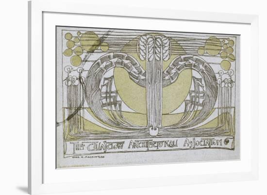 Conversazione Programme, Designed for the Glasgow Architectural Association, 1894-Charles Rennie Mackintosh-Framed Giclee Print