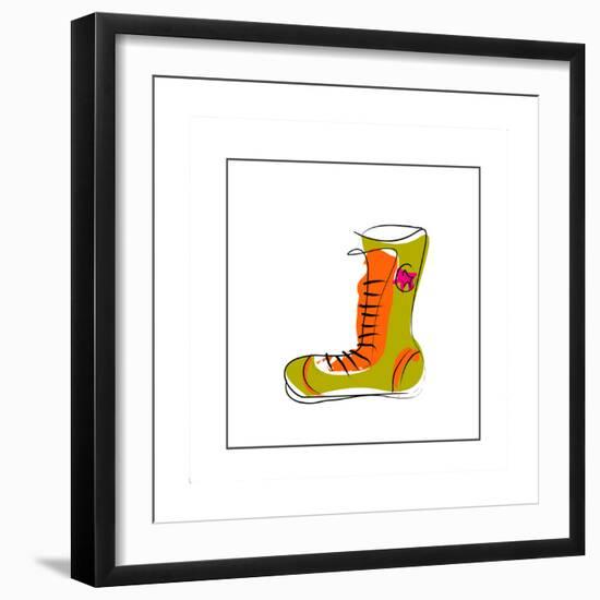 Converse Style Shoe-null-Framed Giclee Print