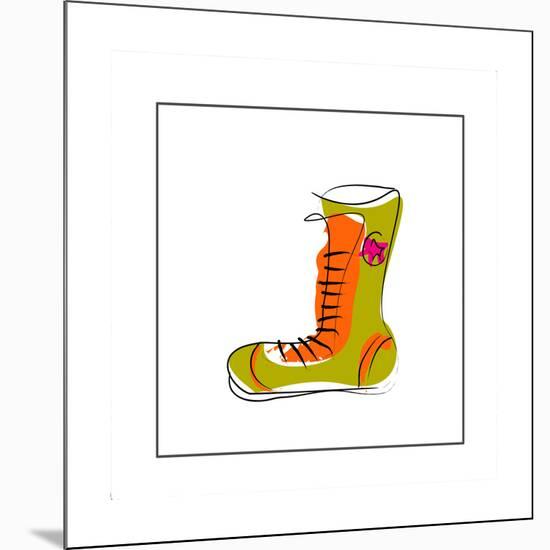 Converse Style Shoe-null-Mounted Giclee Print