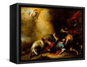 Conversion of Saint Paul-Bartolome Esteban Murillo-Framed Stretched Canvas