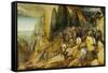 Conversion of St, Paul, 1567-Pieter Bruegel the Elder-Framed Stretched Canvas