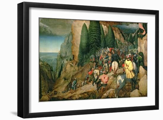 Conversion of St. Paul, 1567-Pieter Bruegel the Elder-Framed Giclee Print