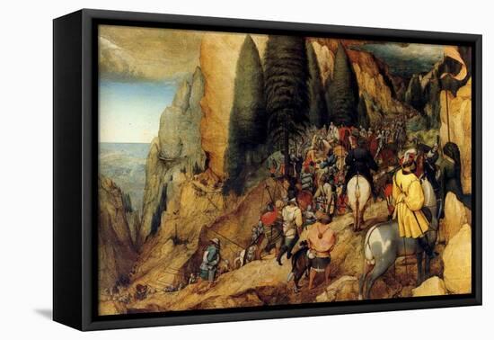 Conversion of St.Paul - Complete-Pieter Breughel the Elder-Framed Stretched Canvas