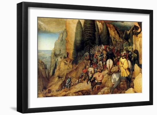 Conversion of St.Paul - Complete-Pieter Breughel the Elder-Framed Art Print