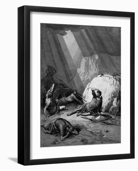 Conversion of St Paul on the Road to Damascus, 1865-1866-Gustave Doré-Framed Giclee Print