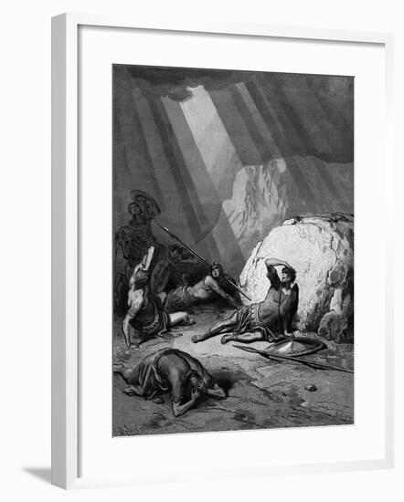 Conversion of St Paul on the Road to Damascus, 1865-1866-Gustave Doré-Framed Giclee Print