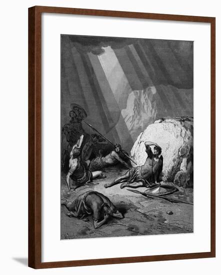 Conversion of St Paul on the Road to Damascus, 1865-1866-Gustave Doré-Framed Giclee Print