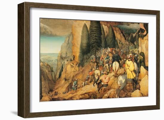 Conversion of St. Paul, Pieter Bruegel the Elder, 1567. Kunsthistorisches Museum, Vienna-Pieter Bruegel the Elder-Framed Art Print