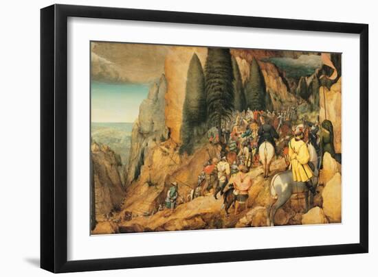 Conversion of St. Paul, Pieter Bruegel the Elder, 1567. Kunsthistorisches Museum, Vienna-Pieter Bruegel the Elder-Framed Art Print