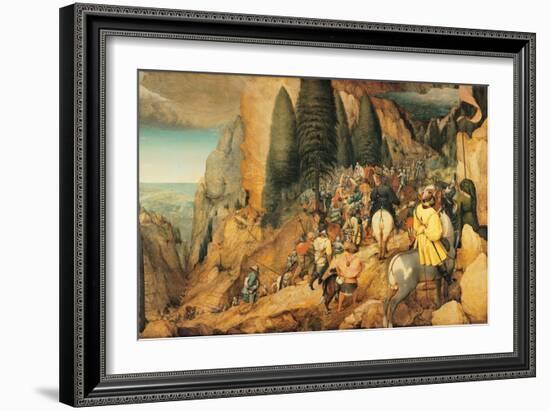 Conversion of St. Paul, Pieter Bruegel the Elder, 1567. Kunsthistorisches Museum, Vienna-Pieter Bruegel the Elder-Framed Art Print