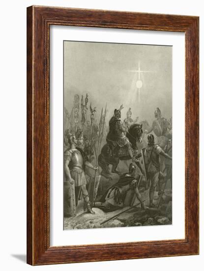 Conversion of the Emperor Constantine, 312-Alonzo Chappel-Framed Giclee Print