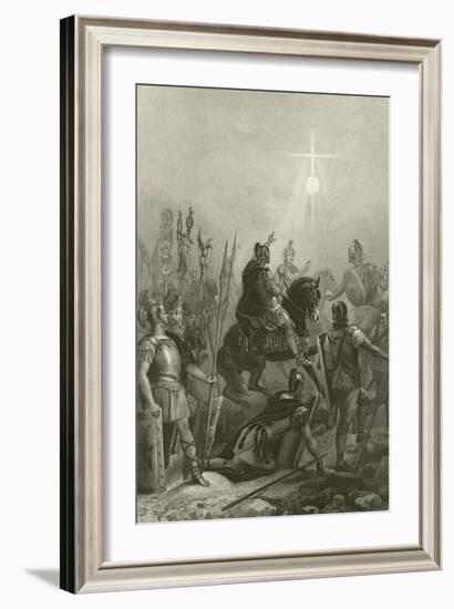 Conversion of the Emperor Constantine, 312-Alonzo Chappel-Framed Giclee Print