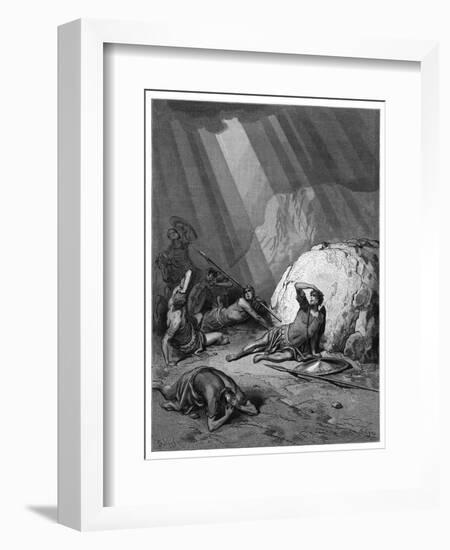 Conversion on the Road to Damascus-Gustave Dor?-Framed Art Print