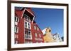 Converted Warehouses Along Harbour Front, Tromso, Troms, Norway, Scandinavia, Europe-David Lomax-Framed Photographic Print