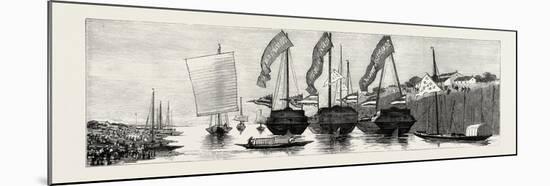 Conveyance of the Remains of the Late Marquis Tseng to Hunan Down the River Peiho-null-Mounted Giclee Print