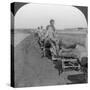 Conveying Salt to the Interior by Wheelbarrow Train, China, 1907-null-Stretched Canvas