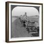 Conveying Salt to the Interior by Wheelbarrow Train, China, 1907-null-Framed Photographic Print