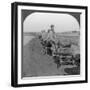 Conveying Salt to the Interior by Wheelbarrow Train, China, 1907-null-Framed Photographic Print