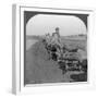 Conveying Salt to the Interior by Wheelbarrow Train, China, 1907-null-Framed Photographic Print