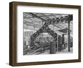 Conveyor Belt at Morris Motors Plant-null-Framed Photographic Print