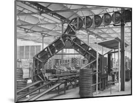 Conveyor Belt at Morris Motors Plant-null-Mounted Photographic Print