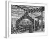 Conveyor Belt at Morris Motors Plant-null-Framed Photographic Print