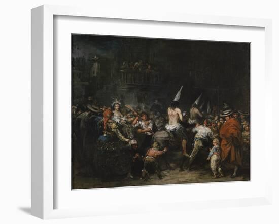 Convicted by the Inquisition, Second Half of the 19th C-Eugenio Lucas Velázquez-Framed Giclee Print