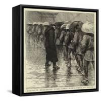Convicts Returning from their Day's Work at Osaka-null-Framed Stretched Canvas