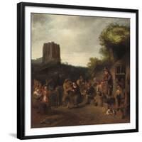 Conviviality Near the Inn, early 1650s-Constantin Daniel van Renesse-Framed Giclee Print